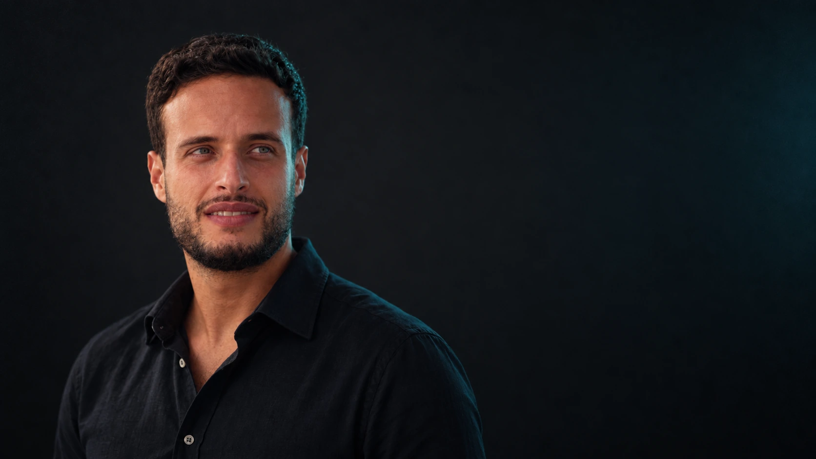 Yohann Chekly, founder and manager of YCM Ventures LLC, in a dark studio portrait